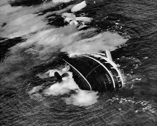 Gli ultimi secondi dell'Andrea Doria