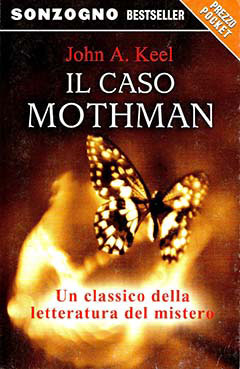 Copertina del libro "Il caso Mothman" di John A. Keel, traduzione italiana