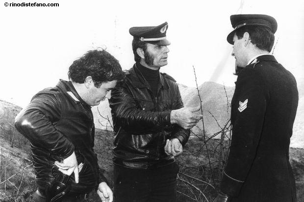Zanfretta con il tenente Cassiba e il brigadiere dei carabinieri Antonio Nucchi