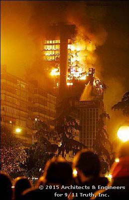 L'incendio della Windsor Tower di Madrid nel 2005