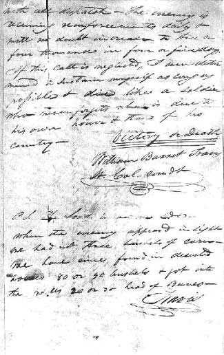 The original Travis's letter
