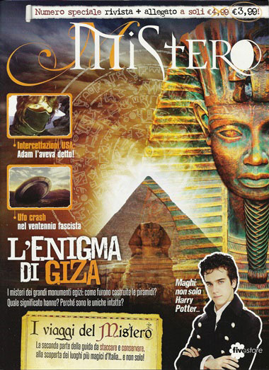 Copertina del settimo numero della rivista "Mistero" uscito il 24 Luglio 2013