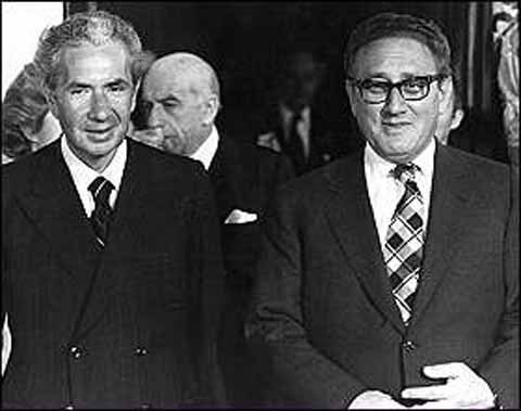 Aldo Moro con Henry Kissinger