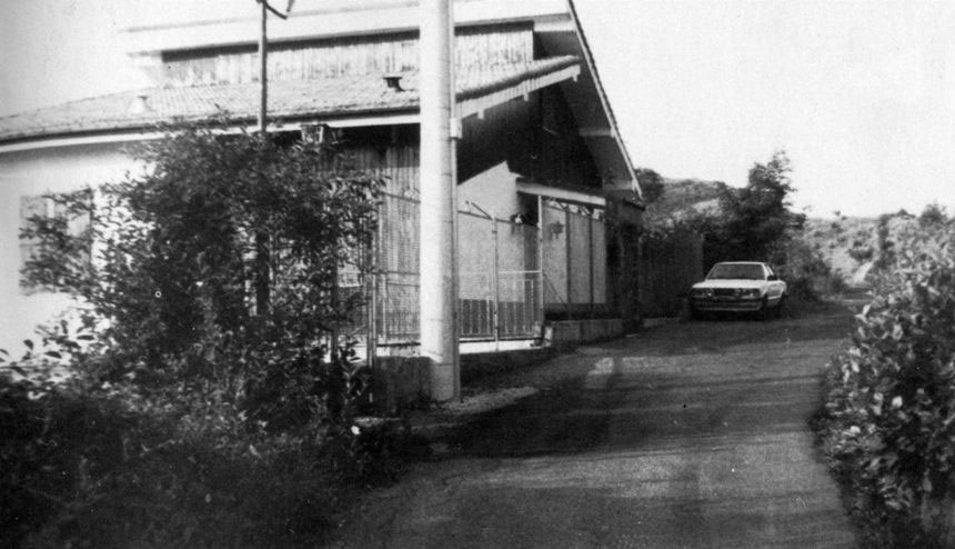 La villetta di Via Giacomazzi a Santo Berto di Bargagli, di proprietà della baronessa De Magistris all'esterno della quale fu trovato il corpo dell'anziana