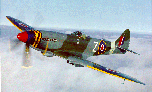Second World War English Spitfire