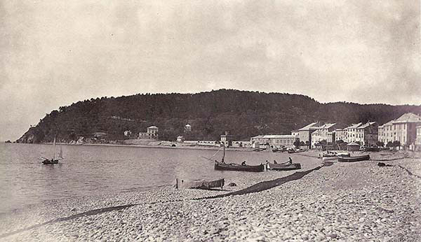 La spiaggia di Arenzano nel 1890