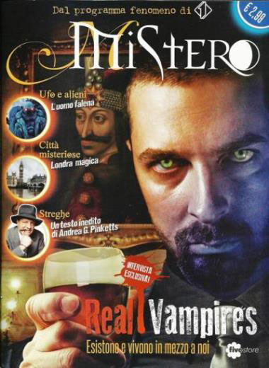 Copertina del quarto numero della rivista "Mistero" uscito il 24 Aprile 2013