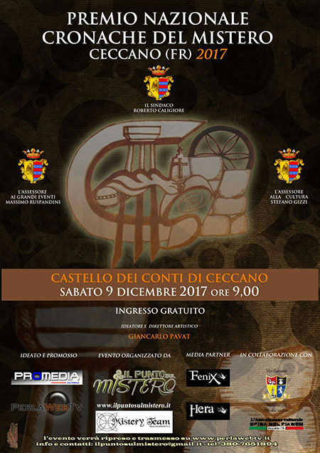 Locandina del Premio Nazionale Cronache del Mistero 2017