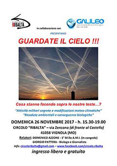 Il manifesto del convegno del Centro Culturale GALILEO