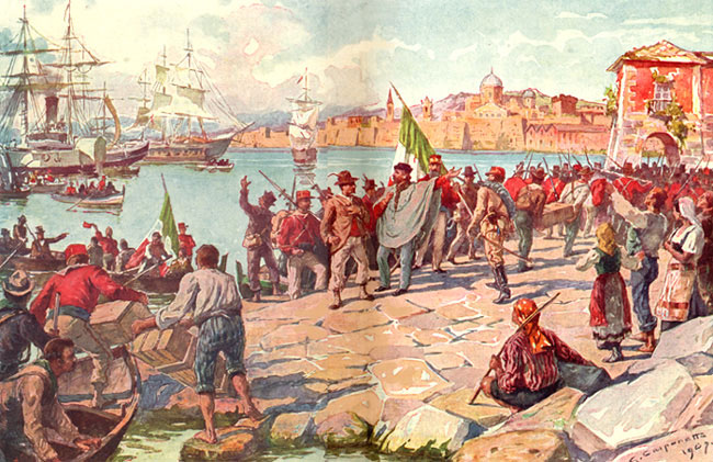 Lo sbarco dei garibaldini a Marsala