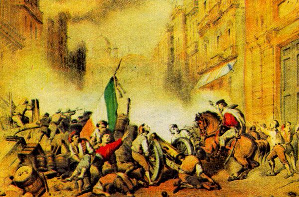 La battaglia dei garibaldini a Palermo