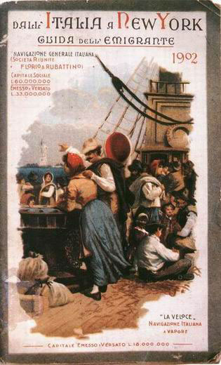 Un depliant per l'emigrante pubblicato nel 1902
