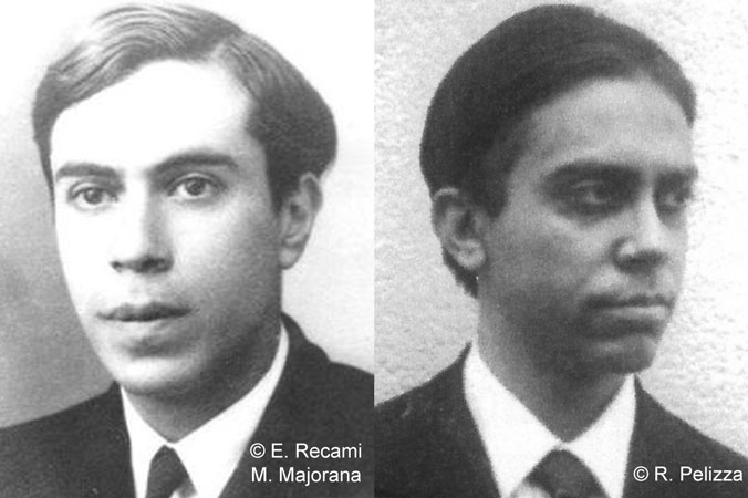 Majorana come era negli anni '30 e come appare nell'altra foto degli anni '60