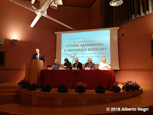 Il palco dei relatori al convegno di Udine del 19 gennaio 2018