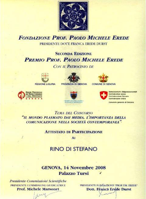 Attestato di partecipazione