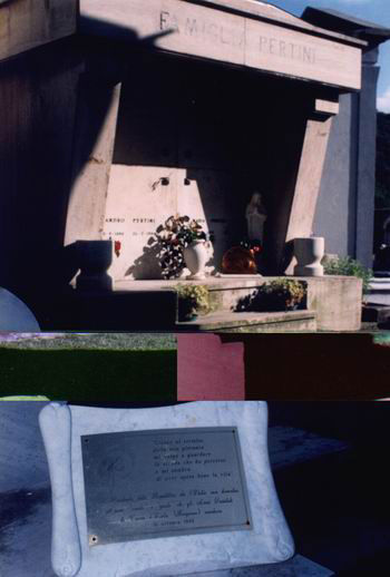 La tomba di Pertini nel cimitero di Stella