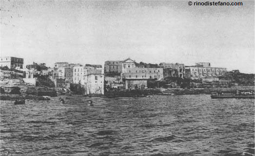 Una veduta di Ventotene all'epoca in cui vi era Pertini