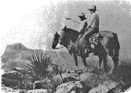 Texas Rangers in perlustrazione in una foto del 1910