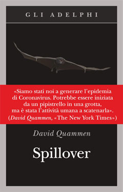 Copertina dell'edizione italiana del libro "Spillover" di David Quammen