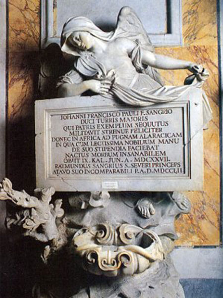 Lapide con iscrizione di Raimondo di Sangro