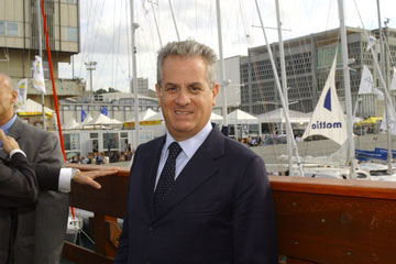 Claudio Scajola durante l'inaugurazione del Salone Nautico di Genova