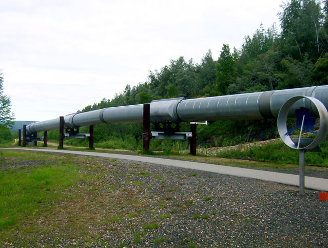 Un tratto dell'Alaska Pipeline