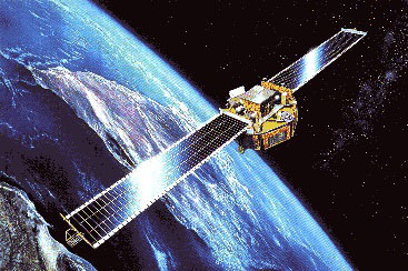 Un satellite in orbita intorno alla Terra