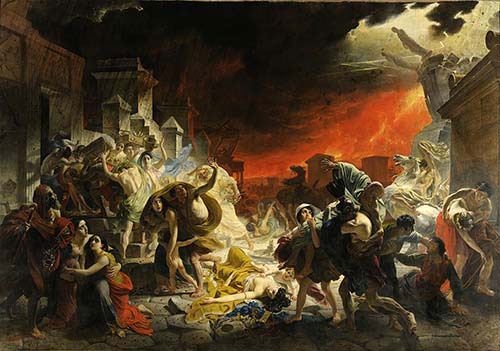 The Last Day of Pompeii, dipinto di Karl Pavlovič Brjullov del 1830-1833 (Fonte: Wikipedia)