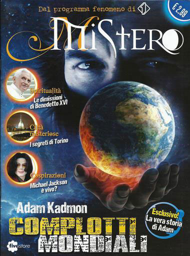 Copertina del secondo numero della rivista "Mistero" uscito il 7 Marzo 2013