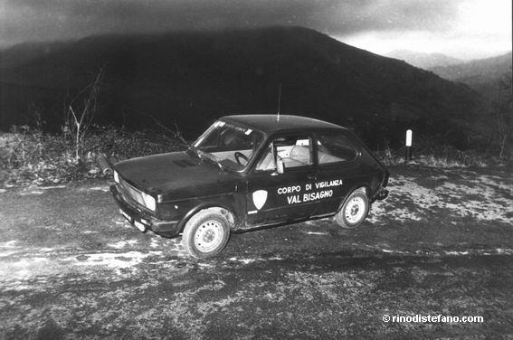 La Fiat 127, in dotazione a Zanfretta, sul posto del secondo incontro con presunti alieni